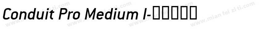 Conduit Pro Medium I字体转换